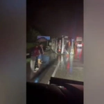 Bus PO Haryanto Terguling di Batang Saat Hujan Deras, 3 Penumpang Tewas